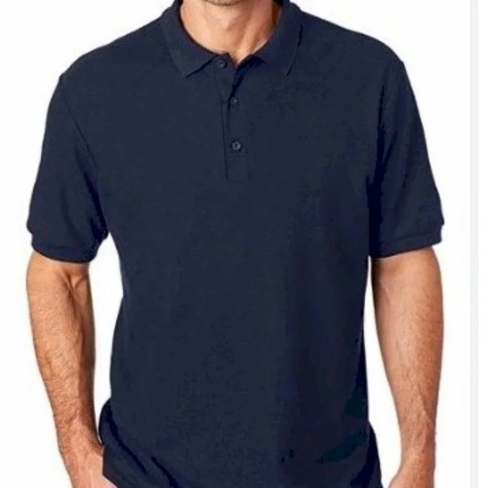 Navy Blue Mens Pique Polo Size XL by Gilden New with Tags NWT